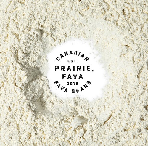 草原蚕豆标志与面粉