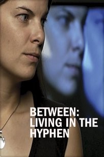 《之间：生活在连字符》的封面图片，其中一个人回头看。