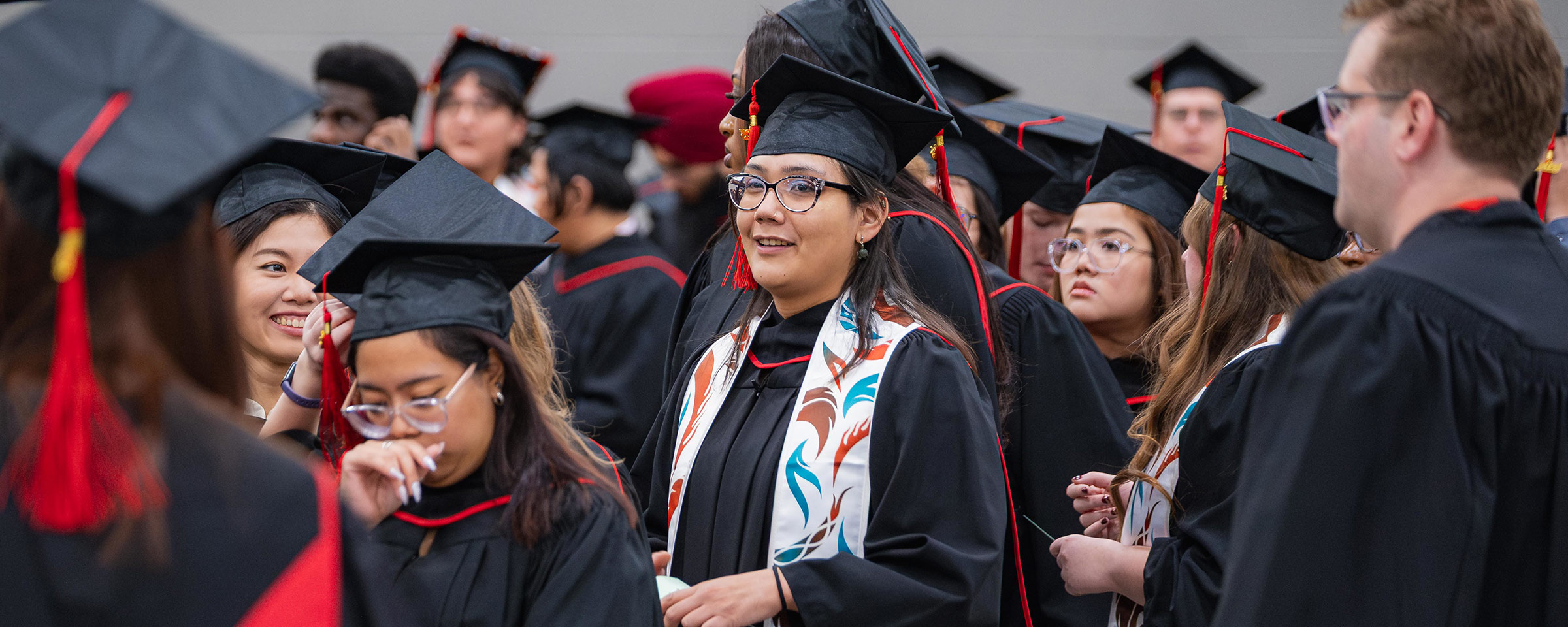 毕业典礼上的学生哇