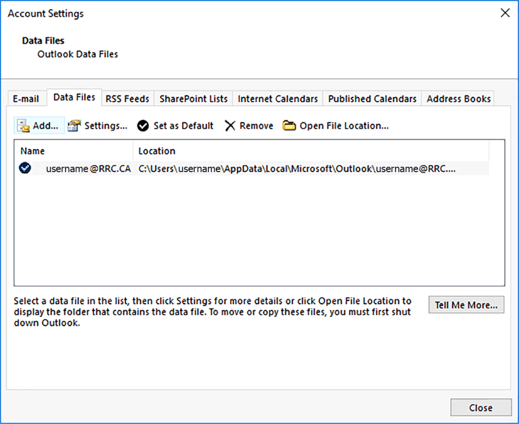 帐户设置窗口 - 添加按钮