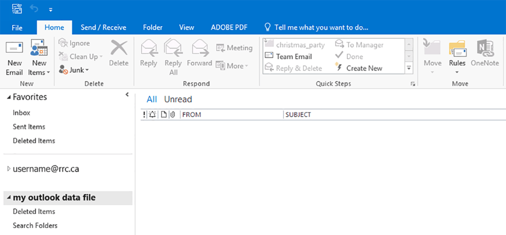 Outlook 数据文件夹