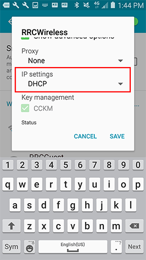 IP 设置 – DHCP