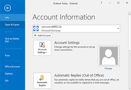 后台视图 – 打开并导出