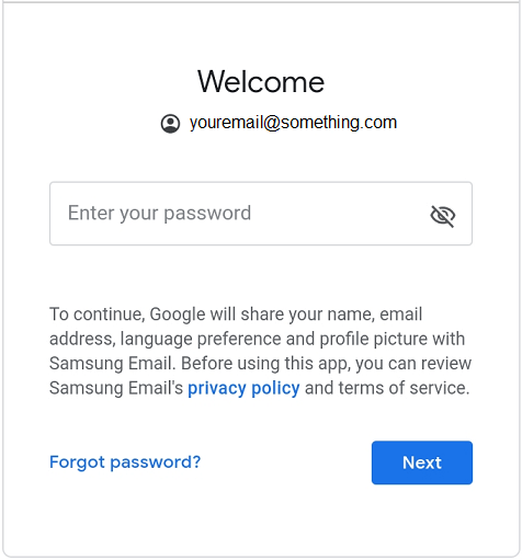 输入密码并点按下一步