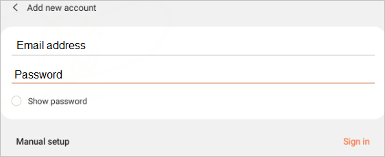 输入电子邮件地址和密码，然后点击登录