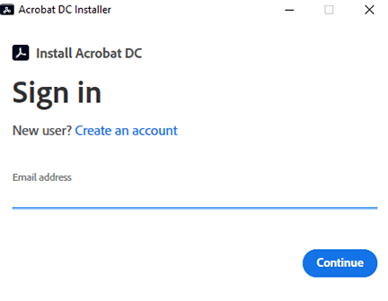 输入您的电子邮件地址，然后点击“继续”