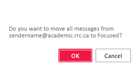 全部移至重点收件箱,点击“确定”