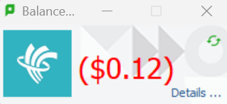 余额窗口点击详细信息