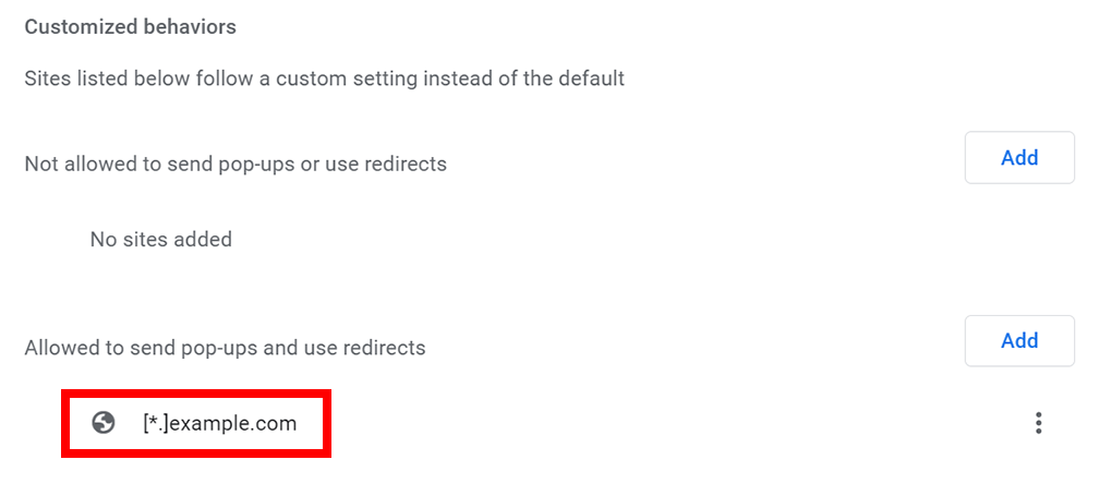 确保网址已添加