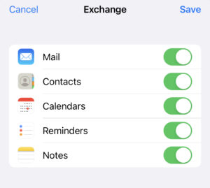 帐户选项并保存