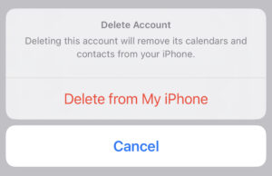 从我的 iPhone 中删除。
