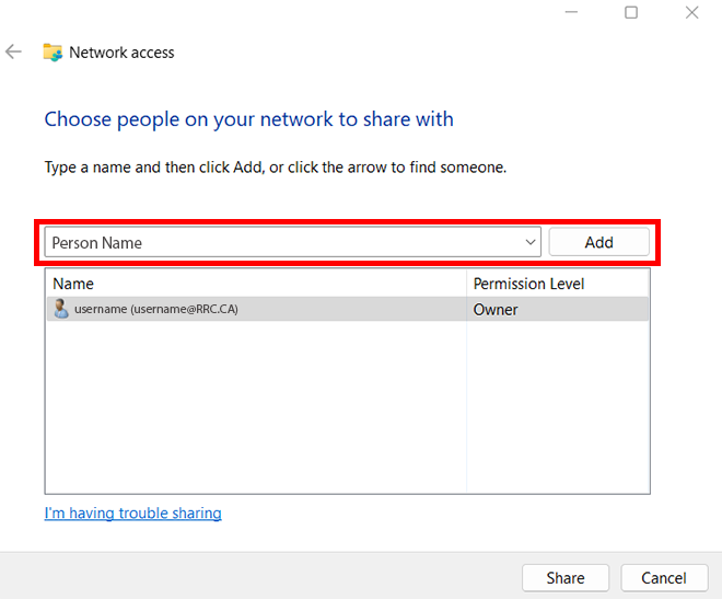 输入名称并点击添加
