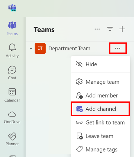 点击更多选项，然后添加添加频道