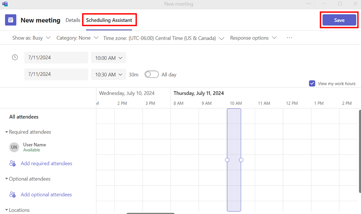 日程安排助手窗口