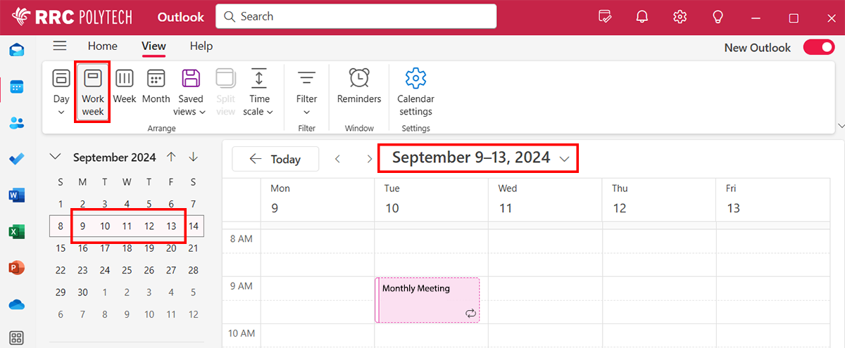 工作周周一至周五