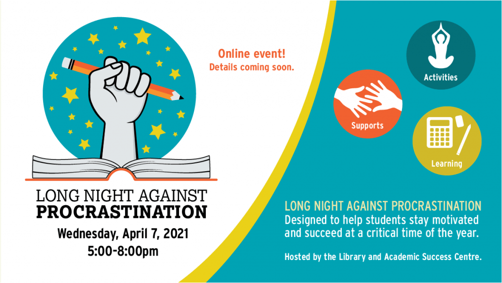 反对拖延漫漫长夜徽标和图形