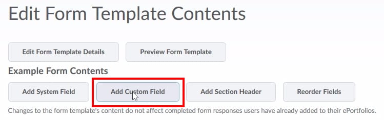 ;点击“添加自定义字段”