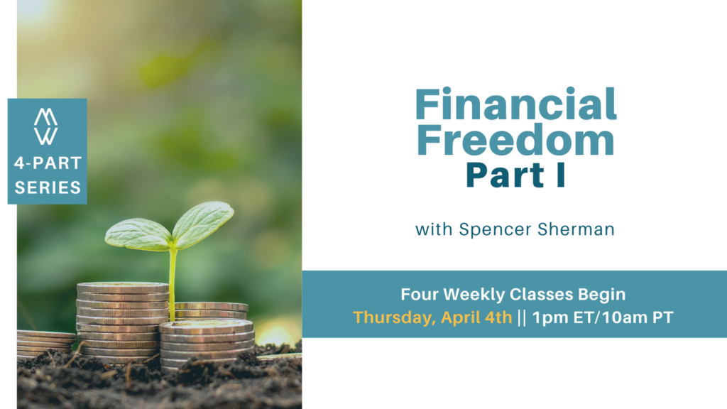 一株绿色的小植物从土壤中生长出来，周围环绕着三堆硬币。